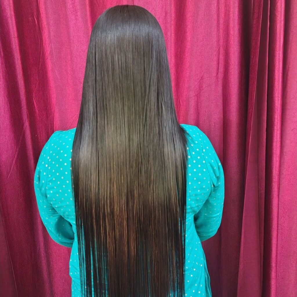 hair straightening by parna