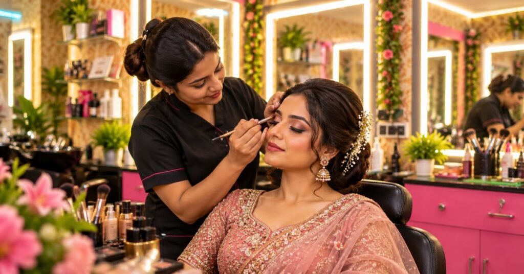 bridal makeup salon in dum dum
